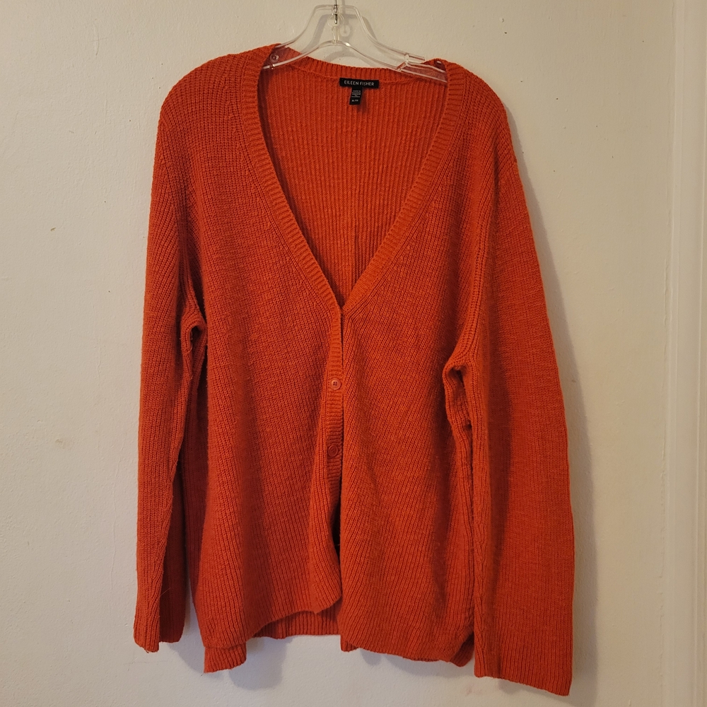 Eileen Fisher Knit Cardigan, size XL